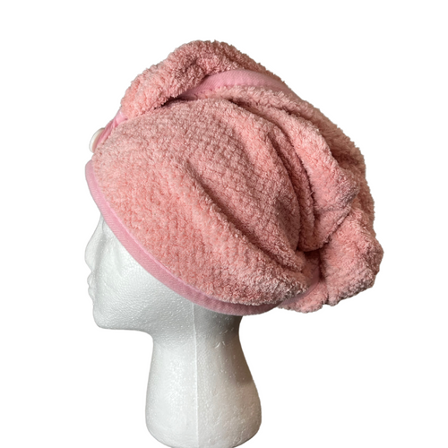 Hair Drying Towel - Pink - Keke’s Hair Products