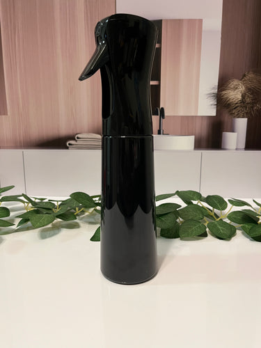 Fine Mist Spray Bottle - 10 oz bottle - Black - Keke’s Hair Products